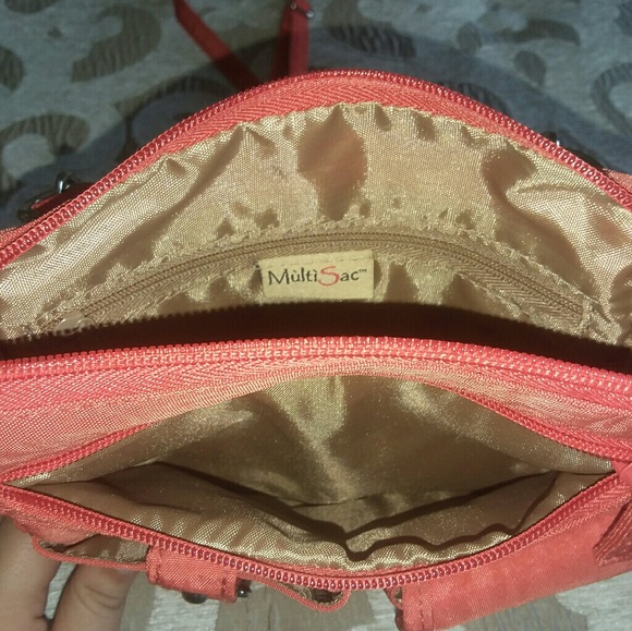 MúltiSac Crossbody Bag - Orange w/ Tan Interior - Picture 2 of 3
